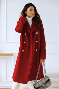 Double-Breasted Long Sleeve Women&#39;s Jacket
