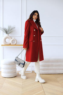 Double-Breasted Long Sleeve Women&#39;s Jacket