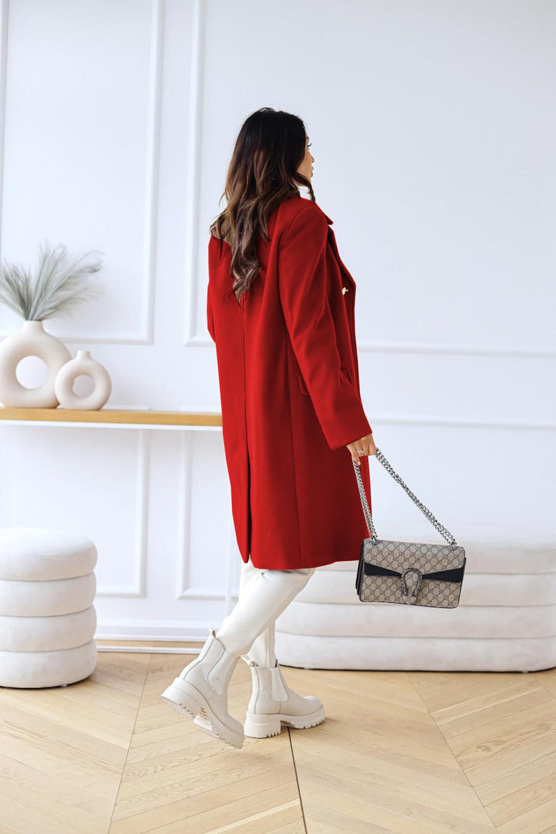 Double-Breasted Long Sleeve Women&#39;s Jacket