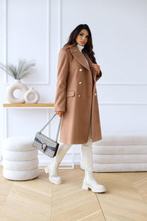 Double-Breasted Long Sleeve Women&#39;s Jacket