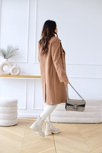 Double-Breasted Long Sleeve Women&#39;s Jacket