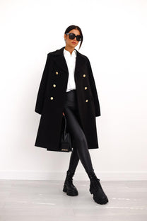 Double-Breasted Long Sleeve Women&#39;s Jacket