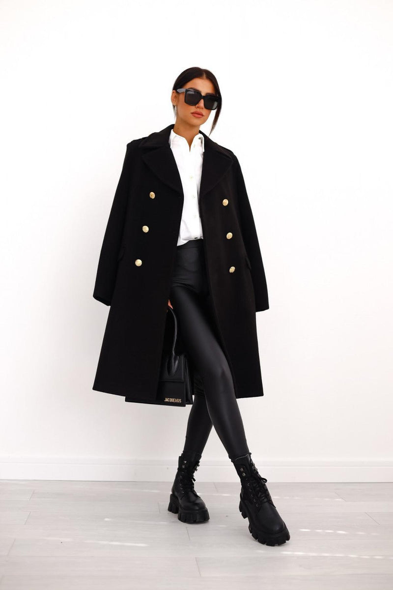 Double-Breasted Long Sleeve Women&#39;s Jacket