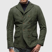 Double Breasted Tailored Work Jacket for Men