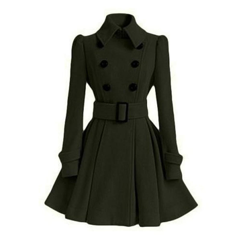 Double Breasted Women&#39;s Windbreaker Trench Coat