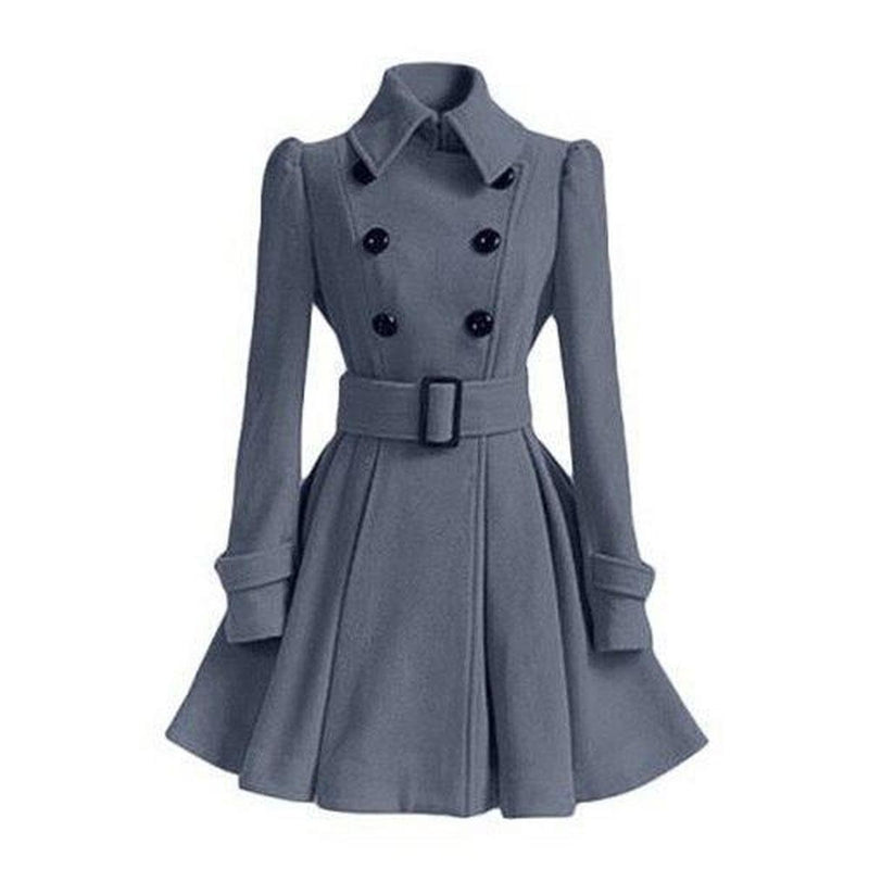 Double Breasted Women&#39;s Windbreaker Trench Coat