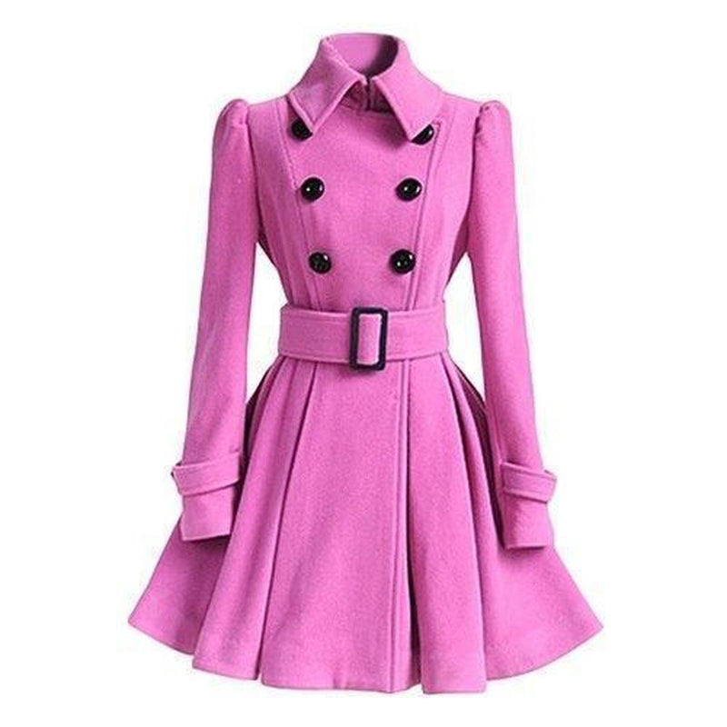 Double Breasted Women&#39;s Windbreaker Trench Coat