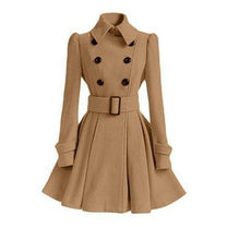 Double Breasted Women&#39;s Windbreaker Trench Coat