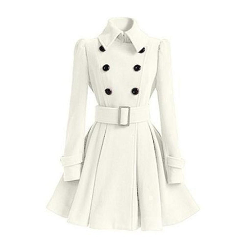 Double Breasted Women&#39;s Windbreaker Trench Coat