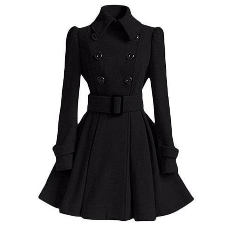 Double Breasted Women&#39;s Windbreaker Trench Coat