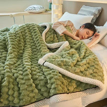 Double-Layer Coral Velvet Blanket For Autumn And Winter Warmth