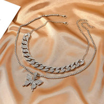 Double-Layered Elegant Women&#39;s Necklace