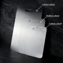 Double-Sided Stainless Steel Cutting Board with Titanium Coating