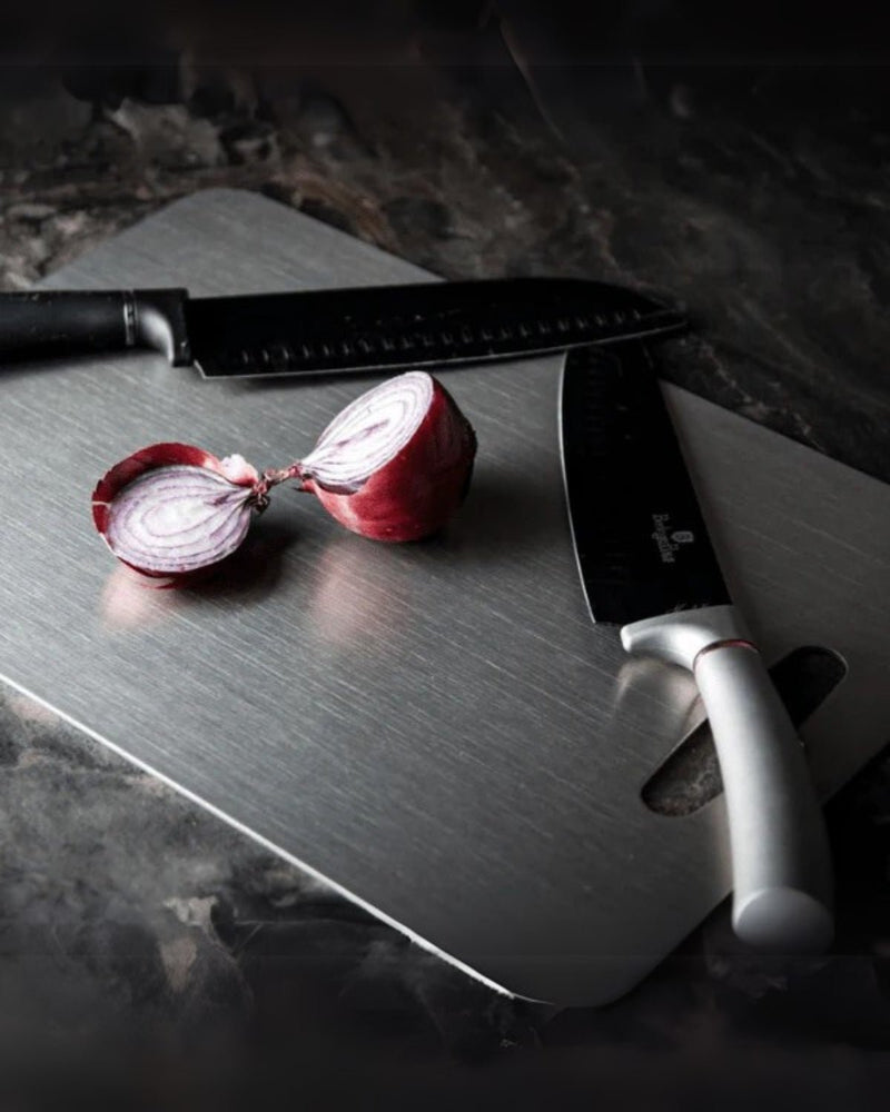 Double-Sided Stainless Steel Cutting Board with Titanium Coating