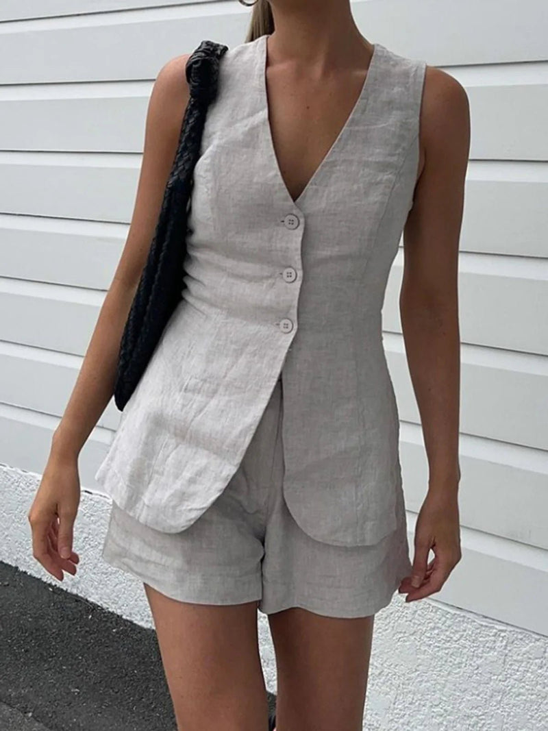 Drawstring Split Co-ord Summer Set