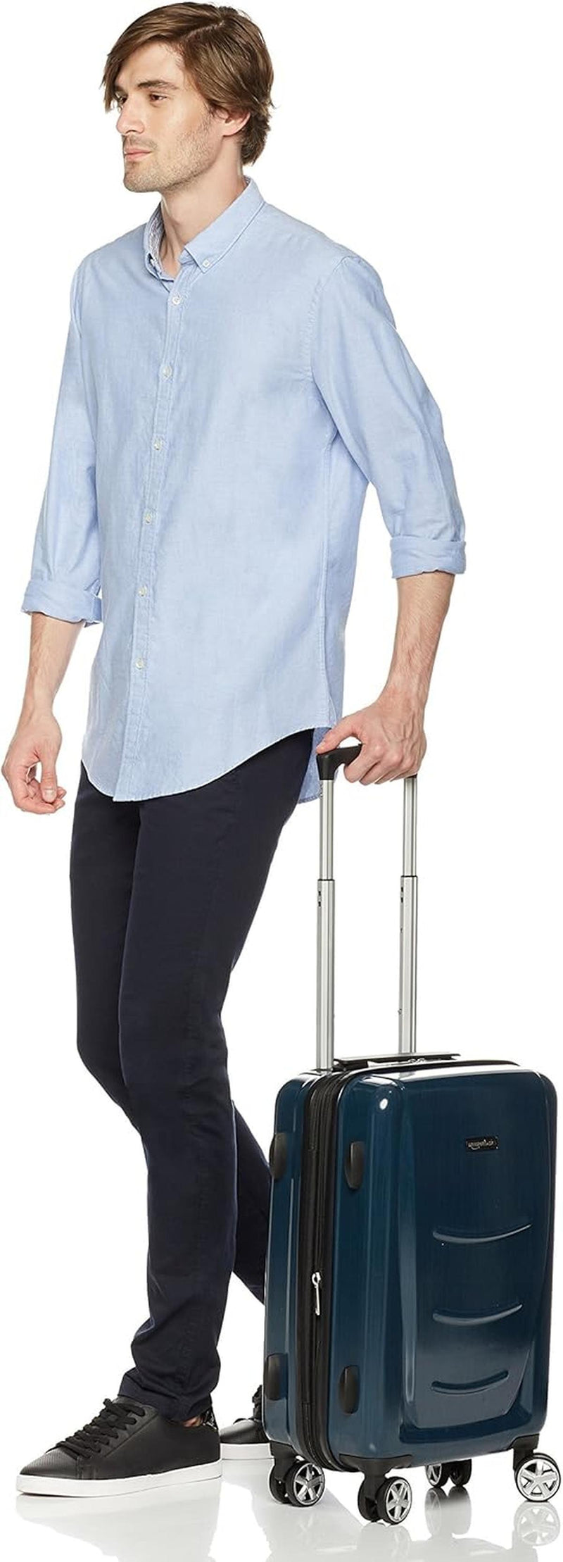 Durable 56 cm Hard-Shell Suitcase With 360° Spinner Wheels