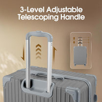 Durable 28 Inch ABS Hard Shell Suitcase With Spinner Wheels And TSA Lock