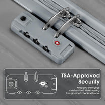 Durable 28 Inch ABS Hard Shell Suitcase With Spinner Wheels And TSA Lock