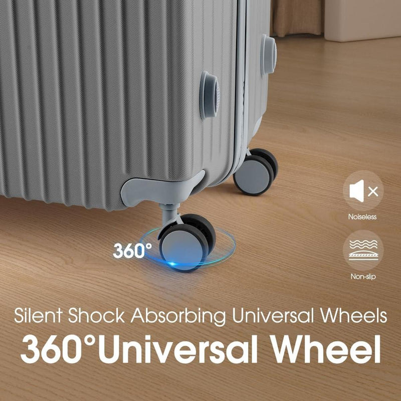 Durable 28 Inch ABS Hard Shell Suitcase With Spinner Wheels And TSA Lock