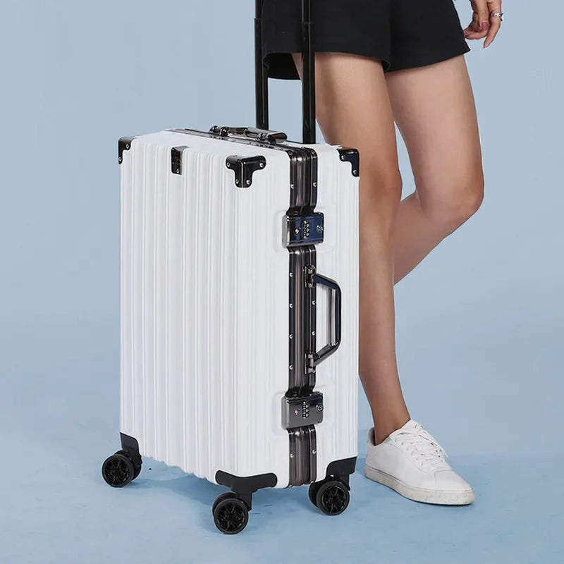 Durable Aluminium Frame Hard Shell Suitcase With Silent Wheels