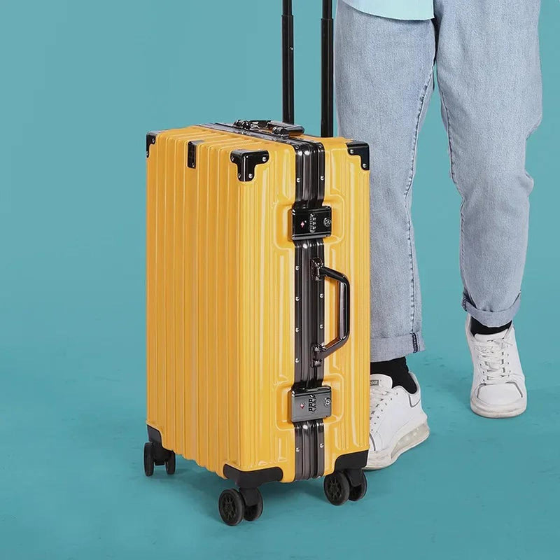 Durable Aluminium Frame Hard Shell Suitcase With Silent Wheels