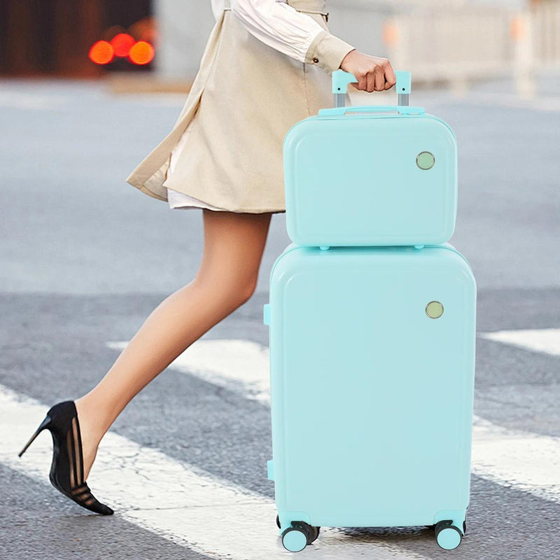 Durable Cabin Suitcase And Cosmetic Case Luggage Set