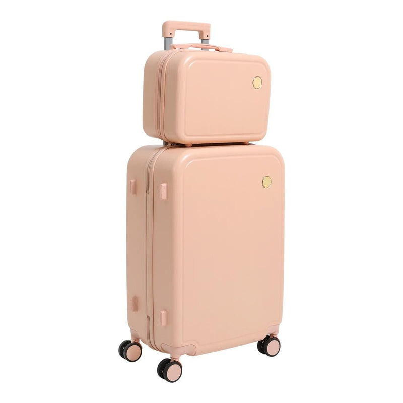 Durable Cabin Suitcase And Cosmetic Case Luggage Set