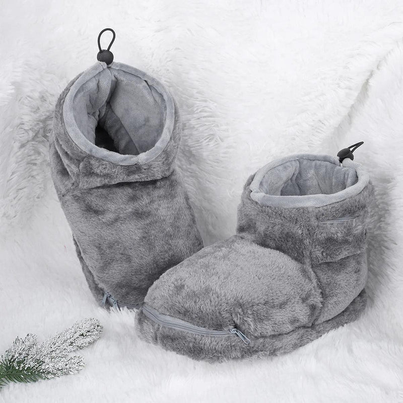 Electric USB Heating Slippers With Plush Lining For Ultimate Comfort