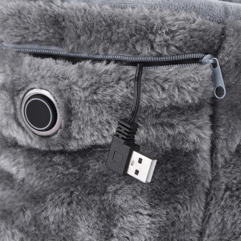 Electric USB Heating Slippers With Plush Lining For Ultimate Comfort