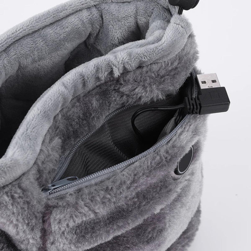 Electric USB Heating Slippers With Plush Lining For Ultimate Comfort