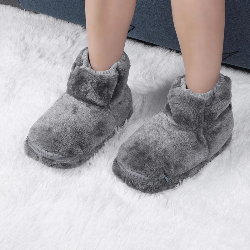 Electric USB Heating Slippers With Plush Lining For Ultimate Comfort