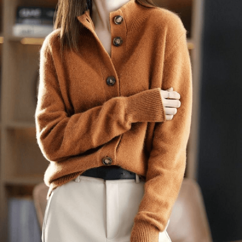 Elegant Cashmere Cardigan For Women