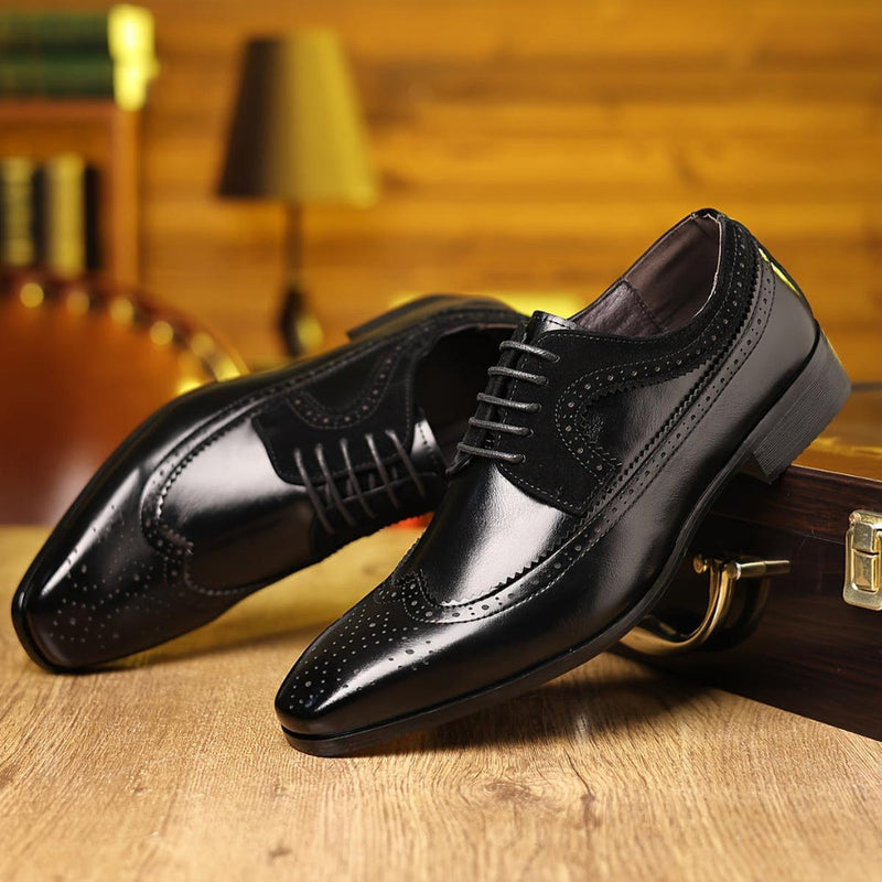 Elegant Leather Men&#39;s Dress Shoes For Business And Formal Occasions