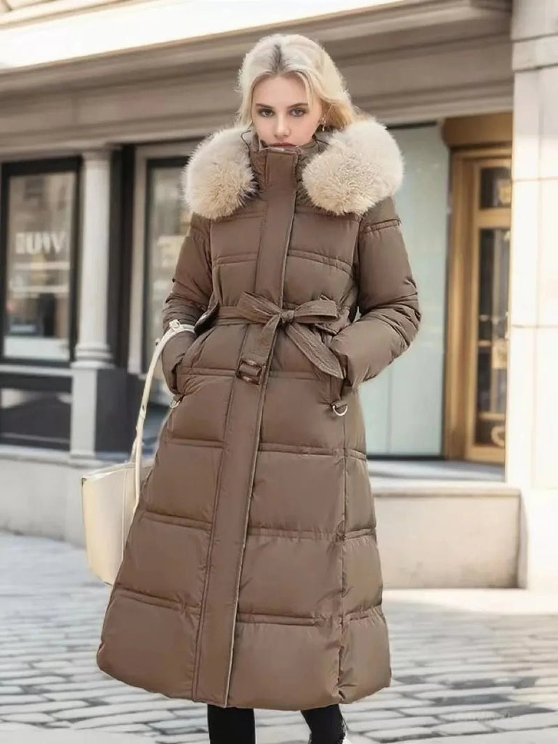 Elegant Long Casual Winter Parka Coat