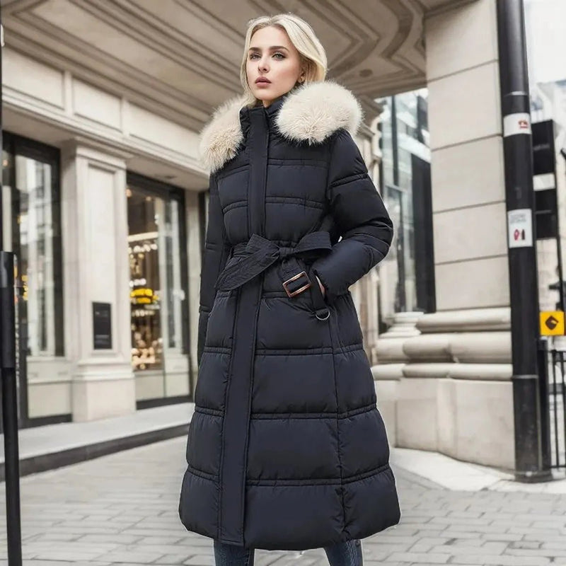 Elegant Long Casual Winter Parka Coat