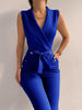 Blue With V-Neck