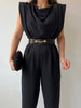 Black With Round Neckline