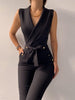 Black With V-Neck