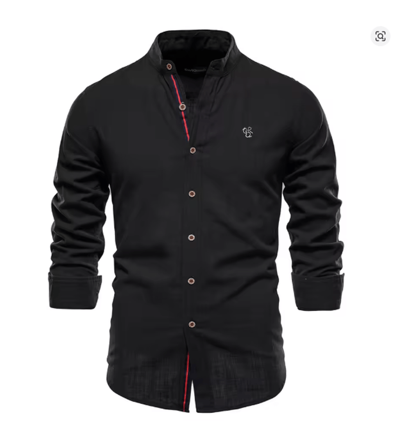 Elegant Men&#39;s Linen Shirt for All Seasons