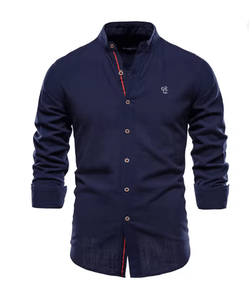 Elegant Men&#39;s Linen Shirt for All Seasons