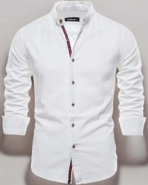 Elegant Men&#39;s Linen Shirt for All Seasons