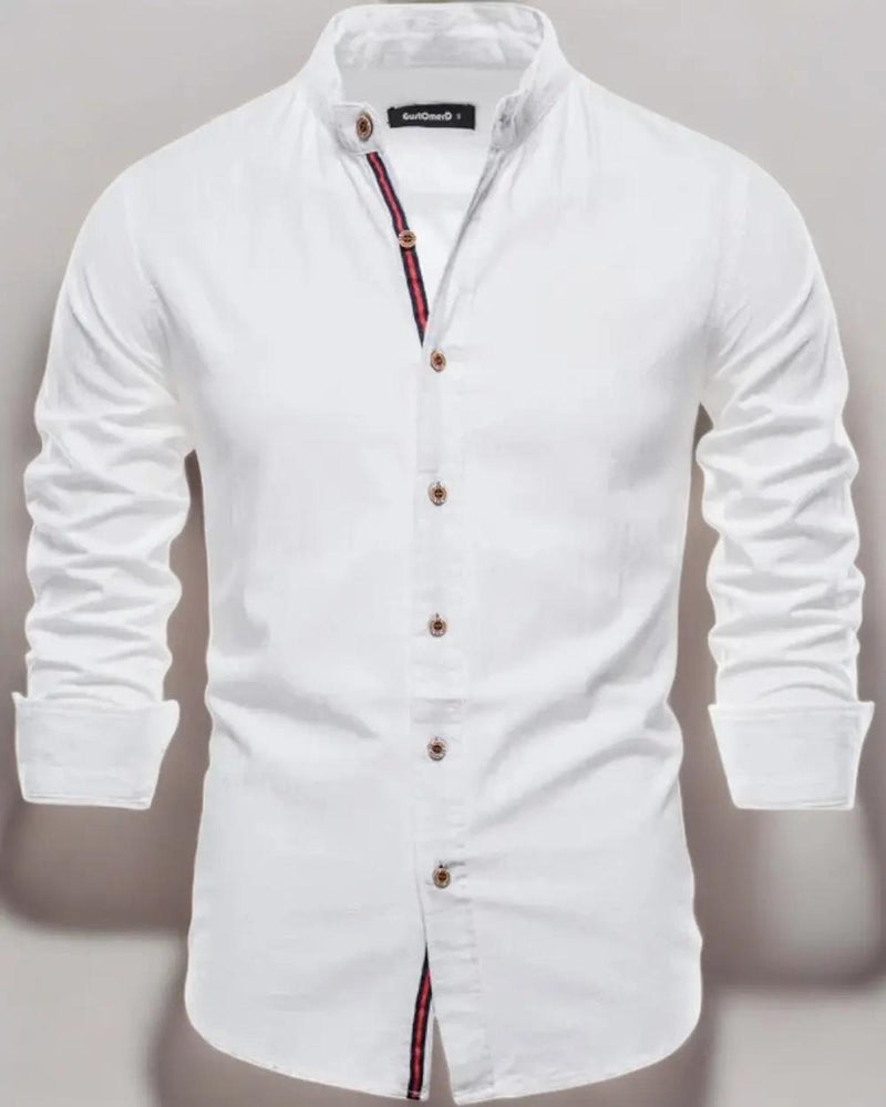 Elegant Men&#39;s Linen Shirt for All Seasons
