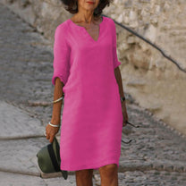 Elegant Summer Dress With Breathable Fabric