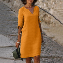 Elegant Summer Dress With Breathable Fabric