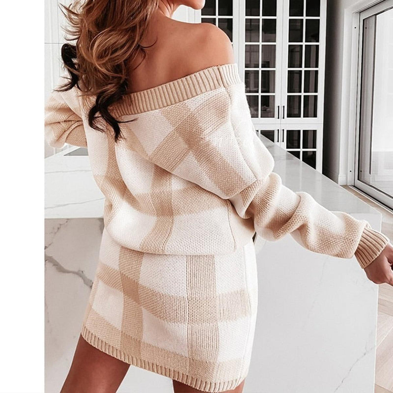 Elegant Two-Piece Stretch Ensemble
