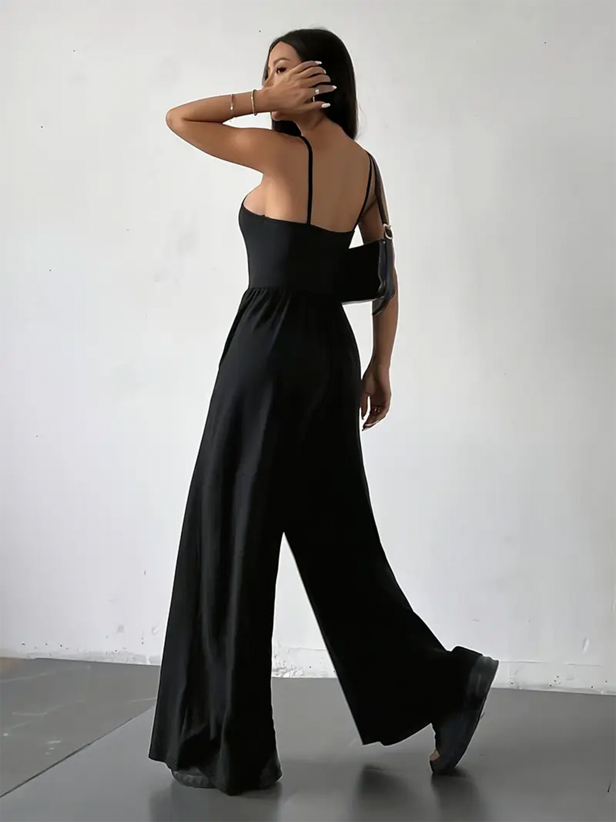 Elegant Wide Leg Sleeveless Jumpsuit
