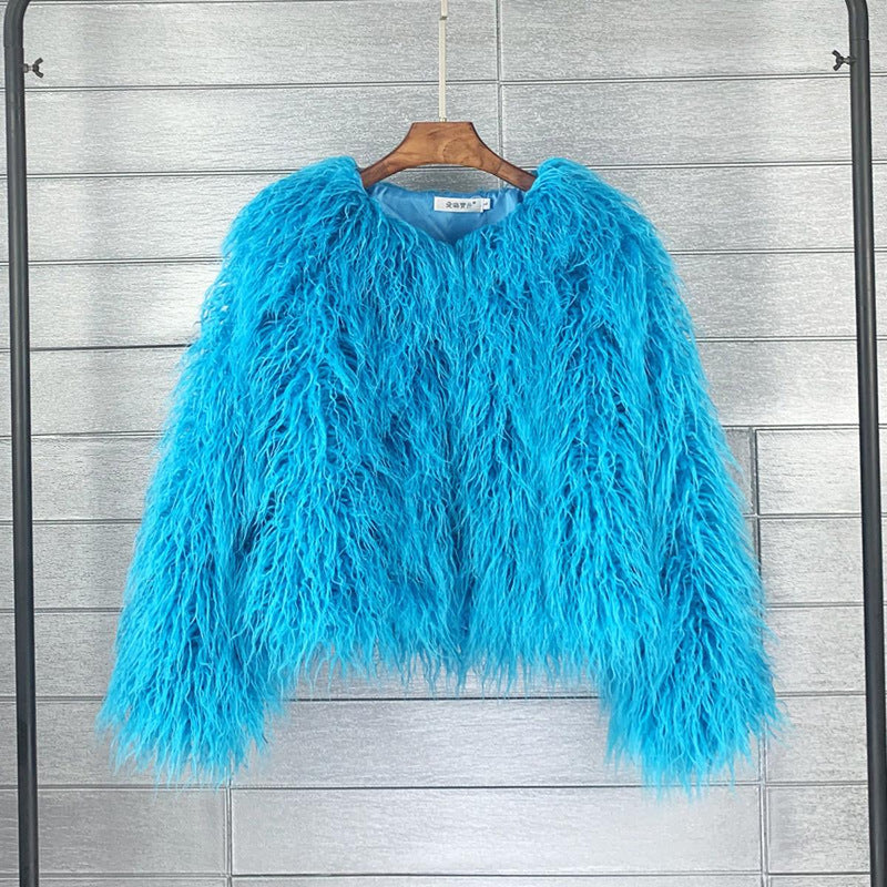 Elegant Women&#39;s Faux Fur Coat for Winter