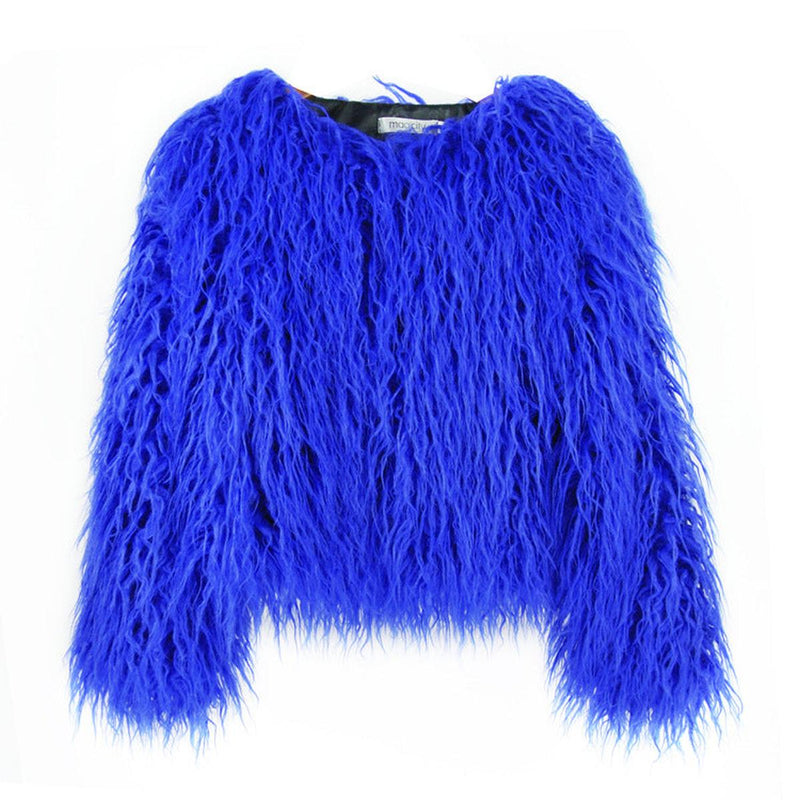Elegant Women&#39;s Faux Fur Coat for Winter