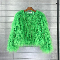 Elegant Women&#39;s Faux Fur Coat for Winter