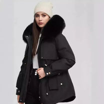 Elegant Women&#39;s Fur Collar Coat for Fall and Winter